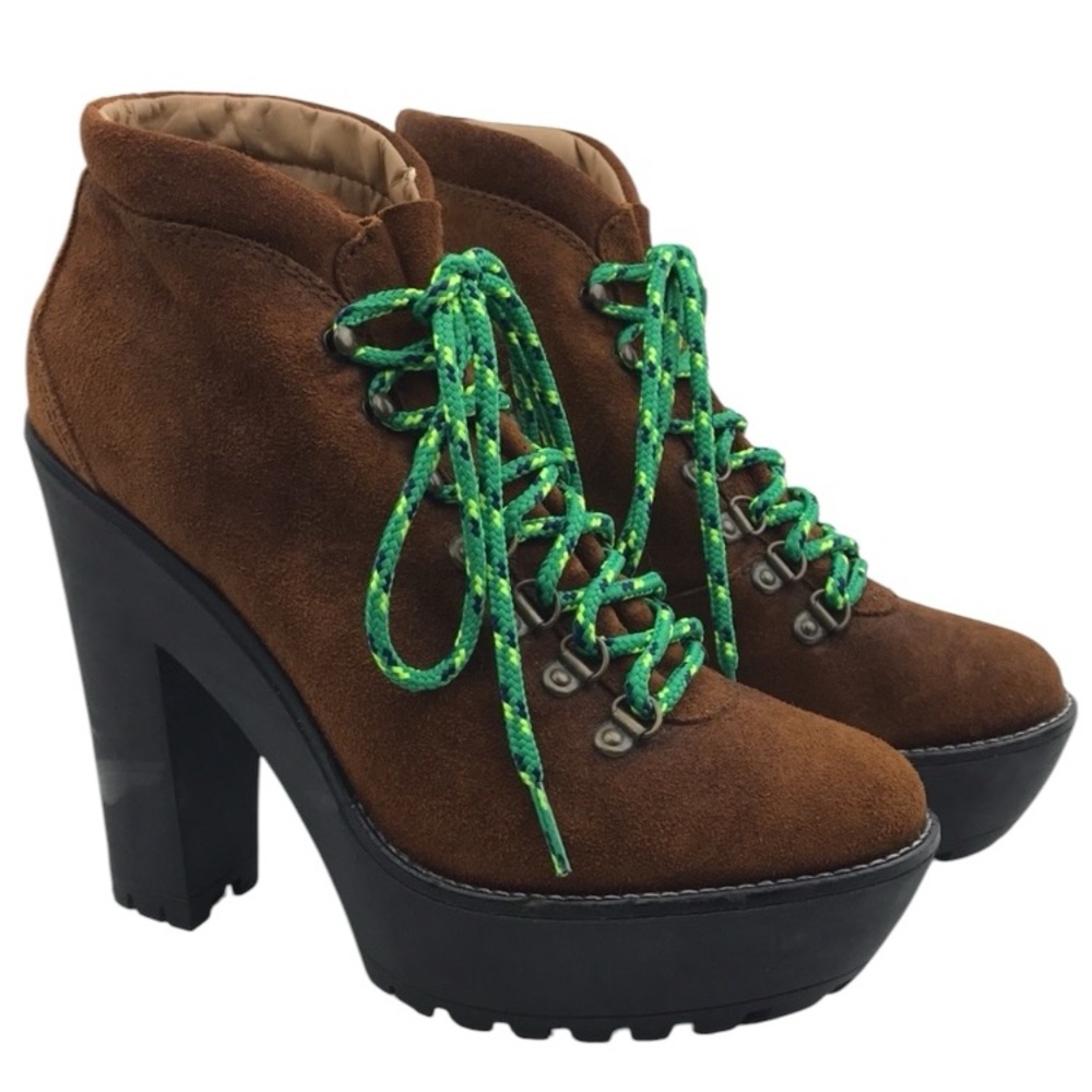POLO Ralph Lauren Helene Suede Bootie Chunky Heel
